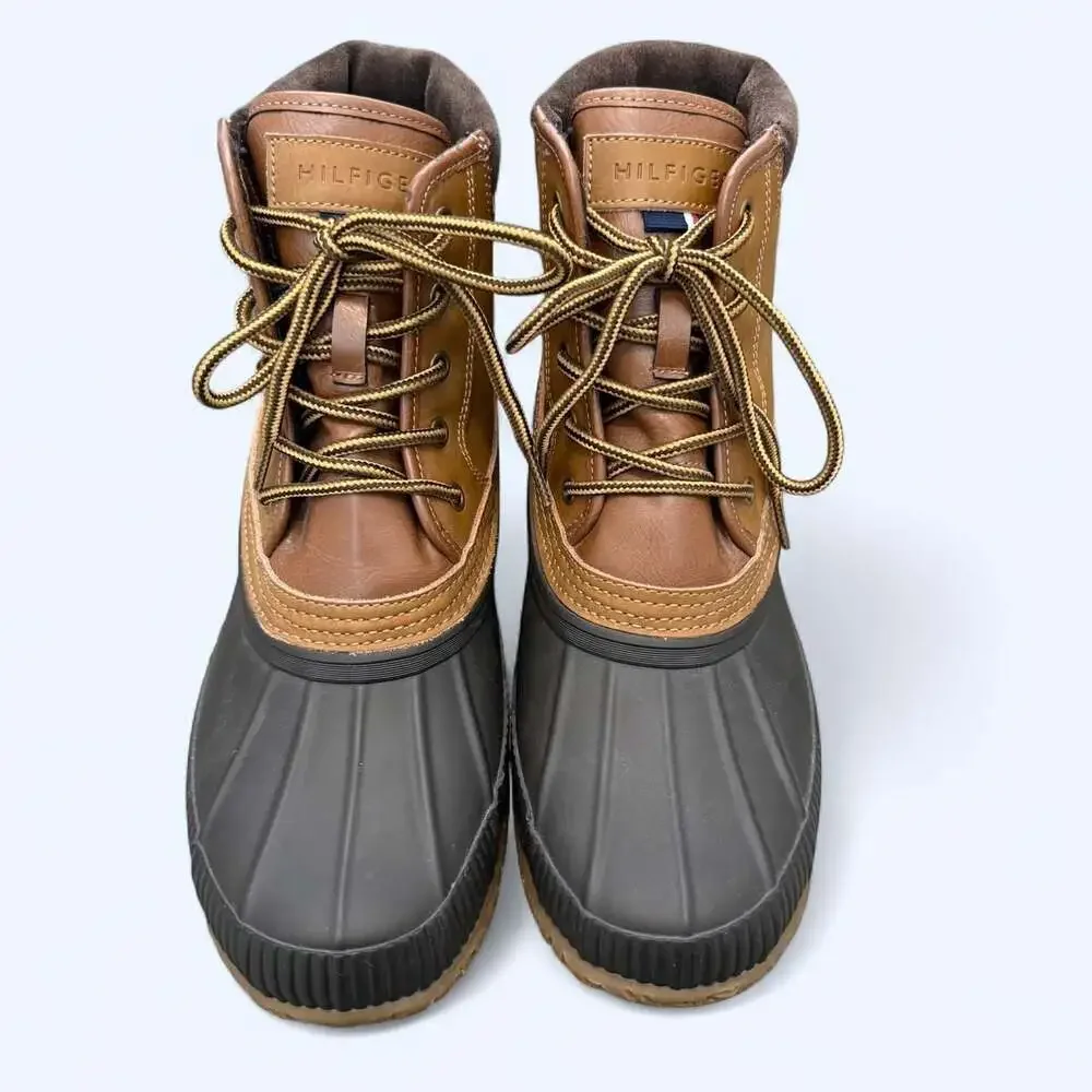 Tommy Hilfiger Casey Duck Boots Brown Tan Size 9